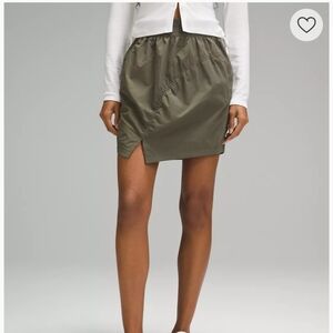 Lululemon High-Rise Ruched Mini Skirt